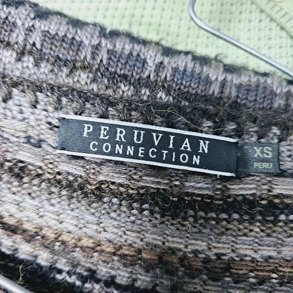 Peruvian connection baby alpaca oversized crop sweater xs - Picture 2 of 11